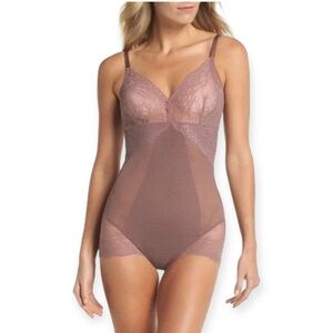Spanx Spotlight On Lace Bodysuit in Color Rosewood